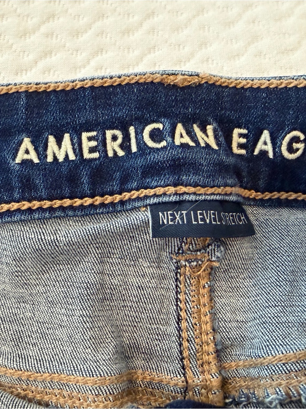 American Eagle Outfitters Blue Denim Jeans - Next Level Stretch - Midi - Picture 2 of 6